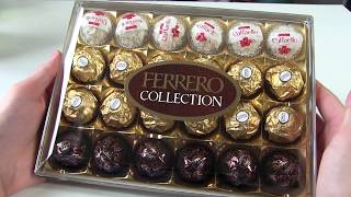 Ferrero Chocolate Collection UNBOXING Rocher  Rafaello  Rondnoir [upl. by Graff]