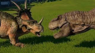 Tyrannosaurus vs Triceratops Torosaurus Styracosaurus Pentaceratops amp Chasmosaurus 1080p 60FPS [upl. by Godden]