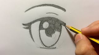 Como dibujar ojos en estilo anime [upl. by Dajma]