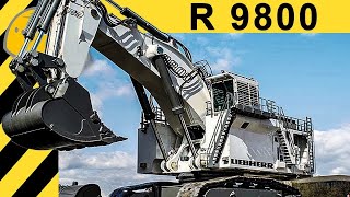 BIGGEST EXCAVATOR IN THE WORLD 4000 HP amp 800 TONS  LIEBHERR R 9800 [upl. by Moody]