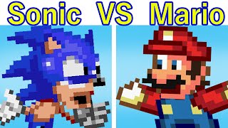 Friday Night Funkin VS Dorkly Sonic VS Mario For Hire Song FNF Mod [upl. by Stila]