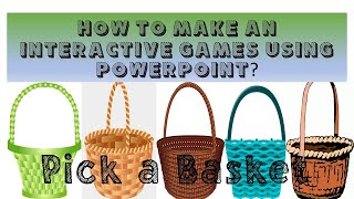 HOW TO MAKE AN INTERACTIVE GAMES USING POWERPOINT [upl. by Aleacim125]