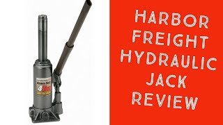 Harbor Freight Hydraulic Jack Review [upl. by Shaum270]