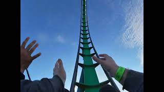 Kraken  Front Row POV  SeaWorld Orlando [upl. by Ellinnet]