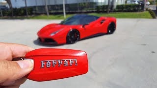 Ferrari 488 GTB Novitec Engine Start Up amp Drive Exterior and Interior at Prestige Imports Miami [upl. by Adnilre867]