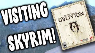 Exploring SKYRIM and MORROWIND in Oblivion [upl. by Atnoid]