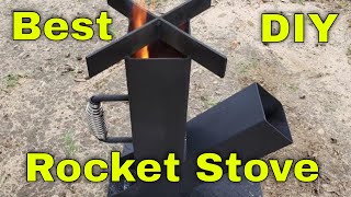 How to build the best rocket stove from scrap metal off grid use [upl. by Tra]