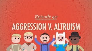 Aggression vs Altruism Crash Course Psychology 40 [upl. by Nodab172]