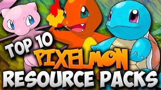 Top 10 Minecraft Pixelmon Resource Packs 189  Minecraft Pokemon Texture Packs [upl. by Eecyaj16]