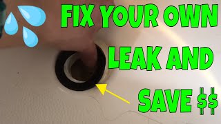 How To Replace Bathtub Drain Shoe Gasket [upl. by Merrile]