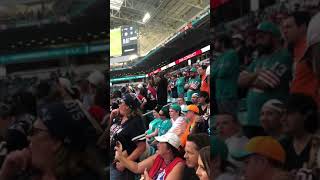 Miracle in Miami from Endzone Row 2  12102018 Dolphins vs Patriots [upl. by Lindsy]