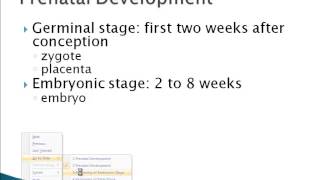 Psychology 101 Prenatal Development [upl. by Yantruoc170]