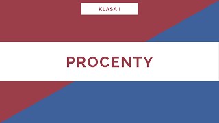 Liceum Klasa I Procenty i punkty procentowe [upl. by Spiegelman]