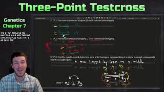 Genetics L9A Linkage Single Crossovers and Double Crossovers Recommend 15x Speed [upl. by Zollie6]