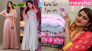 Meesho Latest Designer Kurta set haul Rs 460 to Rs 1400  Meesho New kurti haul  Partywear Kurti [upl. by Graeme]