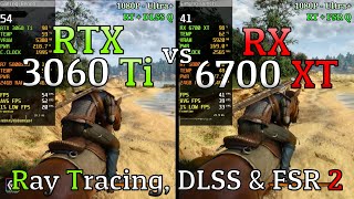 RX 6700 XT vs RTX 3060 Ti  Ray Tracing DLSS amp FSR 2 [upl. by Botnick458]