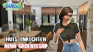 5 Huis inrichten Nina Groentesap  The Sims 4 Nederlands  Speed build [upl. by Auqeenwahs620]