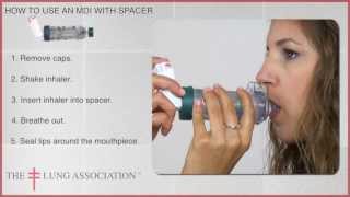 How to use a puffer with a spacer adult [upl. by Itida]