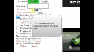 Word unscrambler demo thanks [upl. by Ecinhoj]