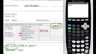 Calculating Net Pay with Deductions [upl. by Dysart]