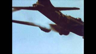 B17 Flying Fortress Attacked by Me109s [upl. by Gensmer]