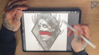 Tattoo PRO Tutorial Stencils digital erstellen und drucken [upl. by Hastie]