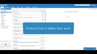 Zimbra 88 Demo  Zimbra Drive [upl. by Ahsimet205]