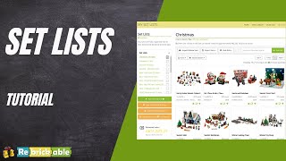 Set Lists  Rebrickable Tutorial [upl. by Assilav]