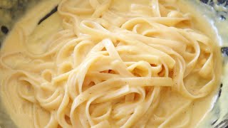 CREAMY CHEESY PASTA  PASTA WITH CHEESE SAUCE RECIPE [upl. by Naahs]