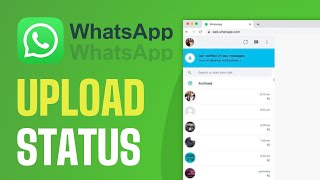 How To Upload WhatsApp Status From PC  Full Guide 2025 [upl. by Alo]