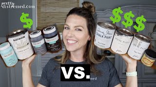 Chalk Paint Bargain v Premium Brands  Waverly Rustoleum v Annie Sloan Dixie Belle Jolie [upl. by Dnalram200]