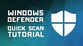 How to Scan for Viruses with Windows Defender  Windows 10 Tutorial [upl. by Seline]