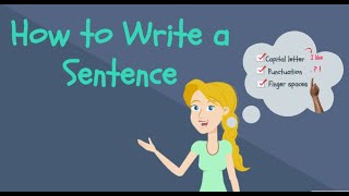 How to Write a Sentence for Kids  Kindergarten Writing [upl. by Joannes]