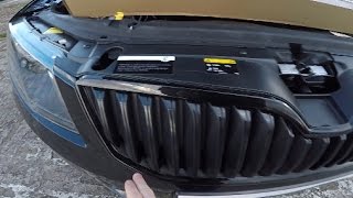 Skoda Octavia III how to replace grille frame [upl. by Sharyl]