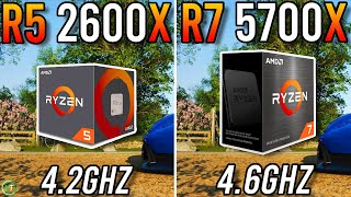 Ryzen 5 2600X vs Ryzen 7 5700X  Insane Upgrade [upl. by Reynard362]