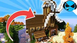 Minecraft How To Build A Medieval Windmill Minecraft Build Tutorial [upl. by Berlinda421]