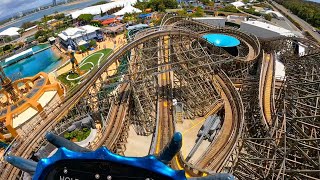 Leviathan On Ride POV  Sea World Gold Coast [upl. by Eisus]