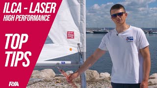 ILCA  LASER  HIGH PERFORMANCE  TOP TIP  With Sam Whaley [upl. by Ahseikan]