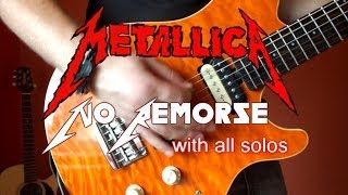 Metallica  No Remorse full guitar cover with all solosHQ [upl. by Bohannon]