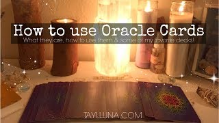 Oracle Cards 🔮What they are How to use them amp my Favorite Decks  Taylluna [upl. by Lafleur50]