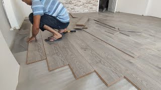 Parke Laminat Ustası  Kendine Has Parke Döşeme Çalışması  How to lay parquet  parquet flooring [upl. by Dyan257]