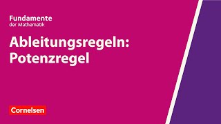 Ableitungsregeln Potenzregel  Fundamente der Mathematik  Erklärvideo [upl. by Urion]