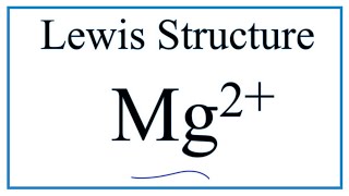 How to draw the Mg2 Lewis Dot Structure [upl. by Lebaron]