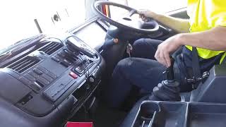 Truck driving Mercedes atego manual changing gears [upl. by Onileba]