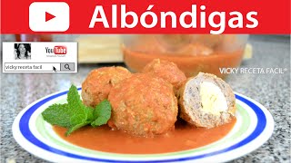 Cómo hacer ALBONDIGAS  Vicky Receta Facil [upl. by Yerak893]