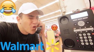 Extreme Funny Noises on the Walmart Intercom KICKED OUT [upl. by Hassadah]