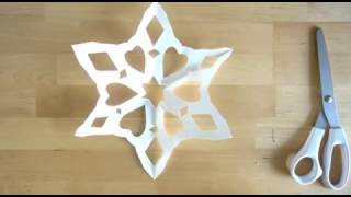 How to make a 6 sided SNOWFLAKE [upl. by Telimay]