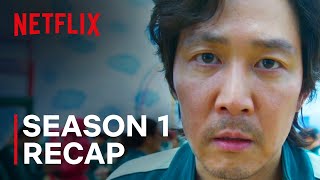 Squid Game Season 1  Full Recap  Netflix [upl. by Odlareg]