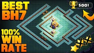 BEST Builder Hall 7 Base w PROOF 5000 CUPS  CoC BH7 GIANT CANNON Update Base  Clash of Clans [upl. by Tirrag105]