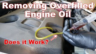 How to Remove Engine Oil If Overfilled [upl. by Eseeryt]